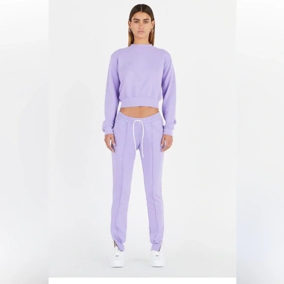 Cotton Citizen Lilac Purple Jogger 2 Piece Set Size Small NWT $350 - Picture 1 of 6